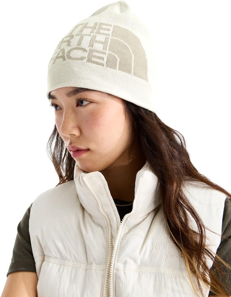 Reversible Highline Beanie - stone slab / cumulus cloud / graphic 1