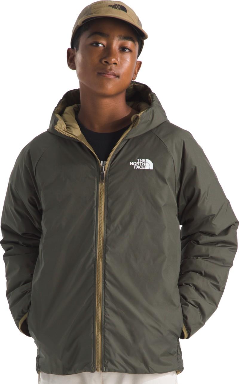 Reversible Perrito Hooded Jacket - Boys - cedar / new taupe green 1
