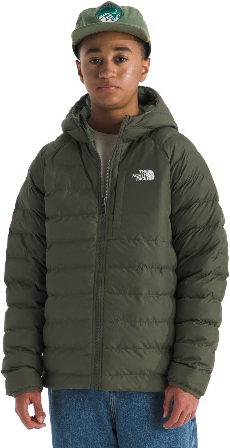 Reversible Perrito Hooded Jacket - Boys - new taupe green 1