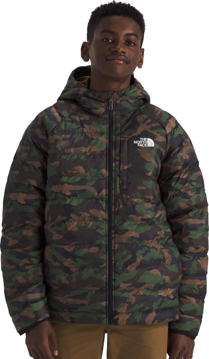 Reversible Perrito Hooded Jacket - Boys - tnf black tnf camo small print 1
