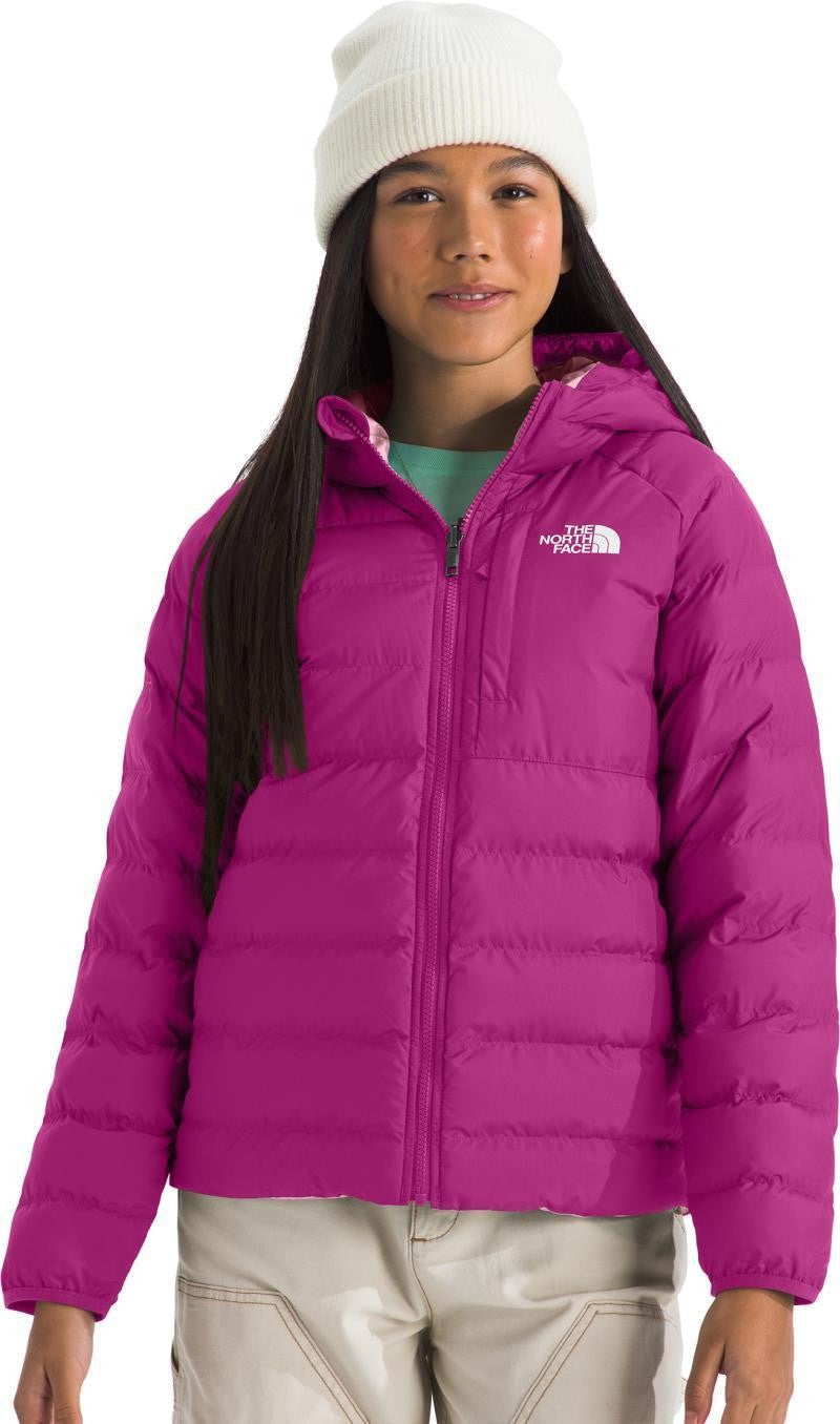 Reversible Perrito Hooded Jacket - Girls - deep mulberry 1