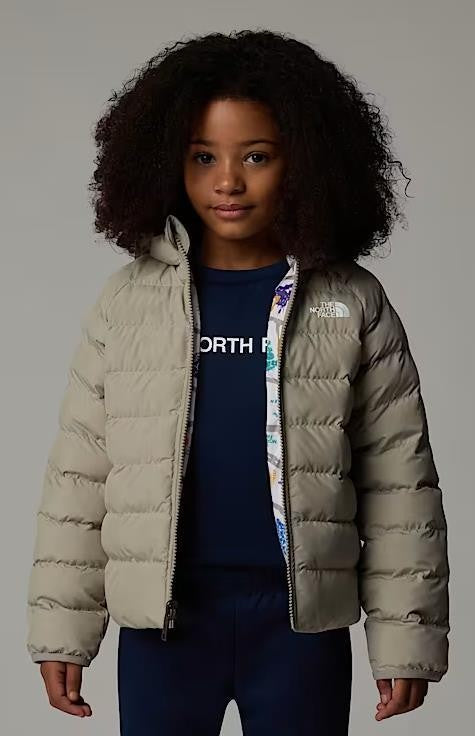 Reversible Perrito Hooded Jacket - Kids - clay grey 1
