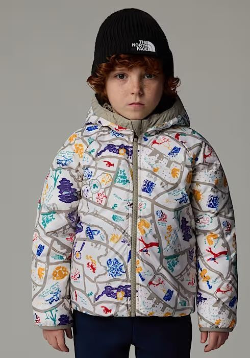 Reversible Perrito Hooded Jacket - Kids - clay grey 1