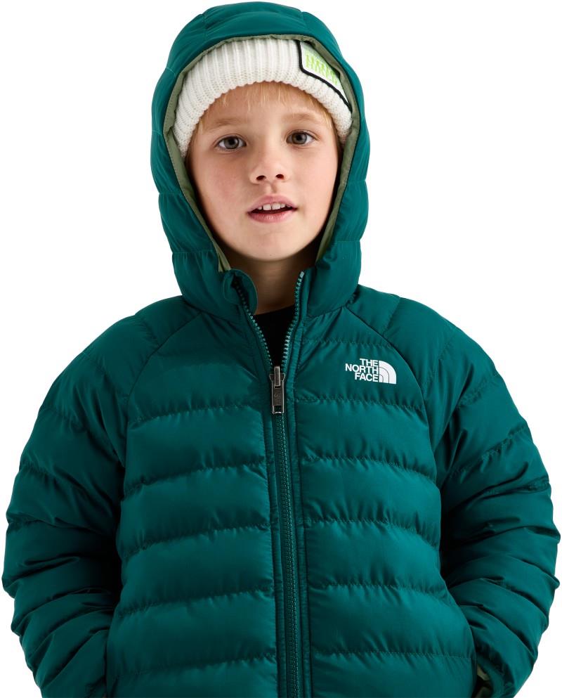 Reversible Perrito Hooded Jacket - Kids - pacific teal 1