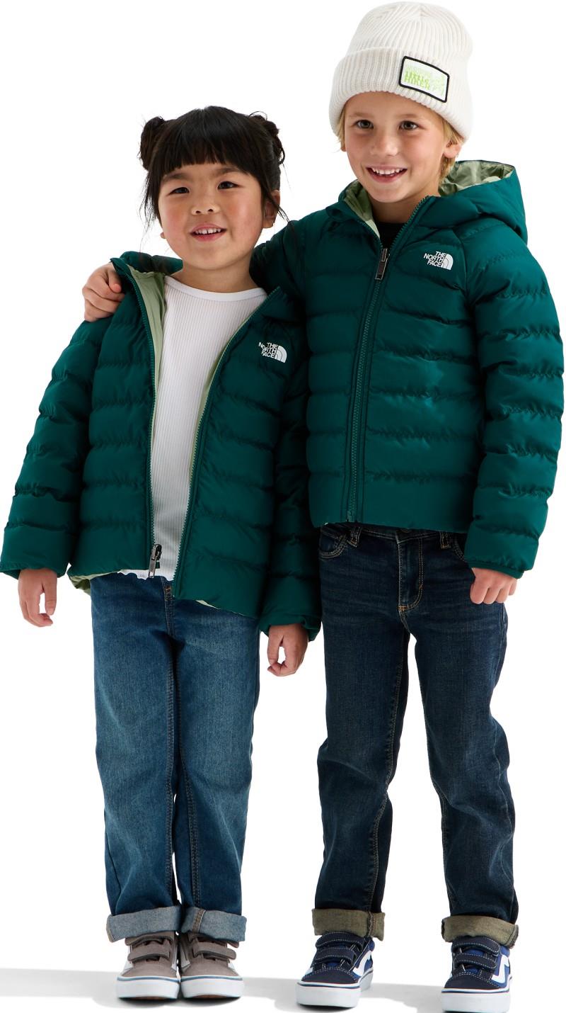 Reversible Perrito Hooded Jacket - Kids - pacific teal 1