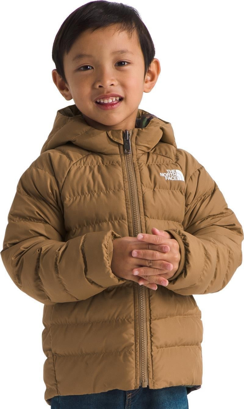 Reversible Perrito Hooded Jacket - Kids - utility brown 1