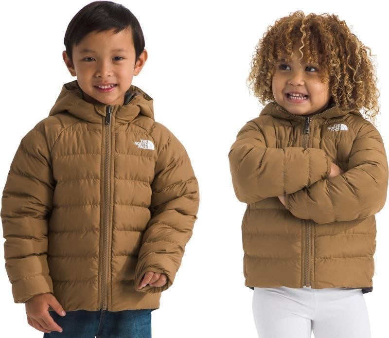 Reversible Perrito Hooded Jacket - Kids - utility brown 1