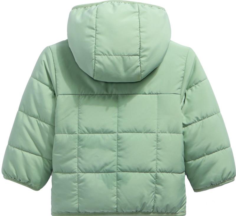 Reversible Shasta Full Zip Hooded Jacket - Baby Girl - slate moss 1