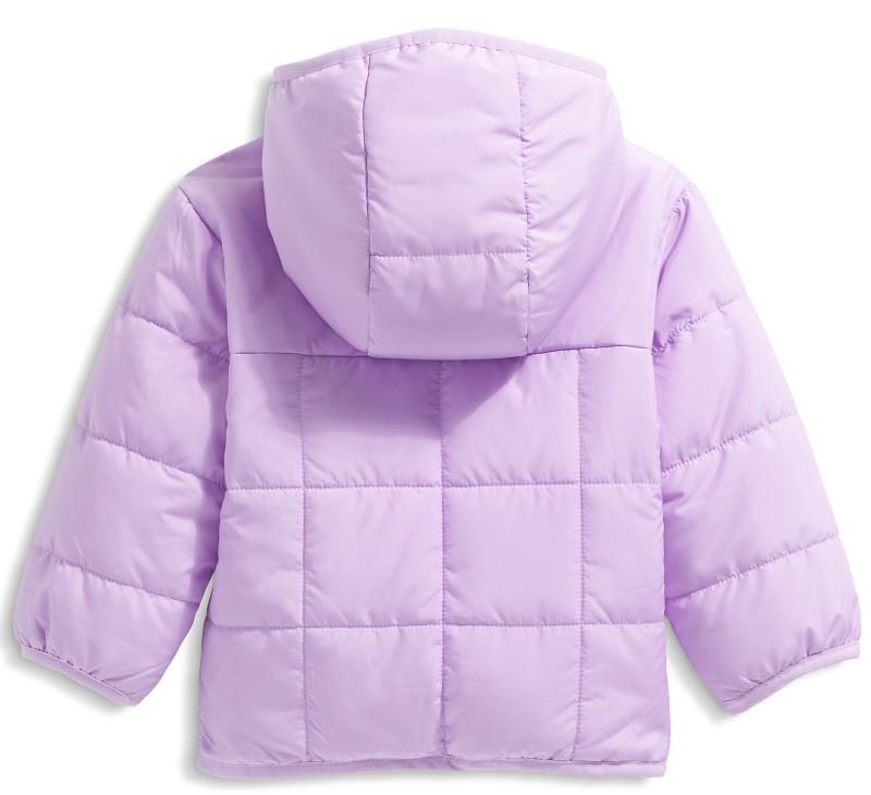 Reversible Shasta Full Zip Hooded Jacket - Baby Girls - lite lilac 1