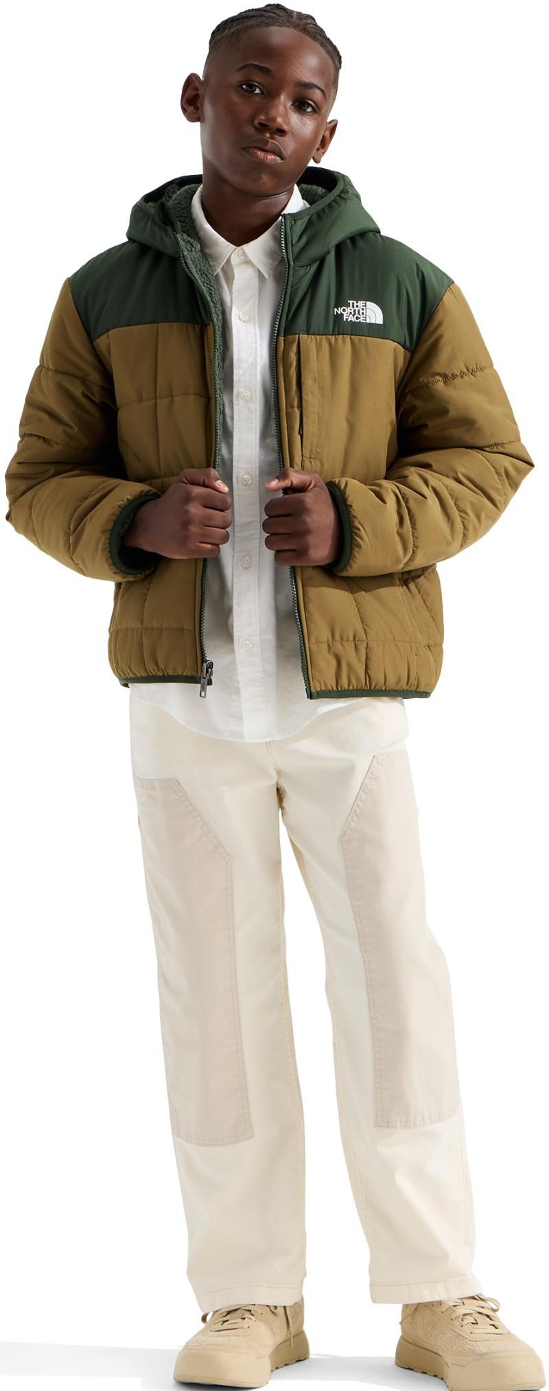 Reversible Shasta Full Zip Hooded Jacket - Boys - caraway seed / bottle green 1