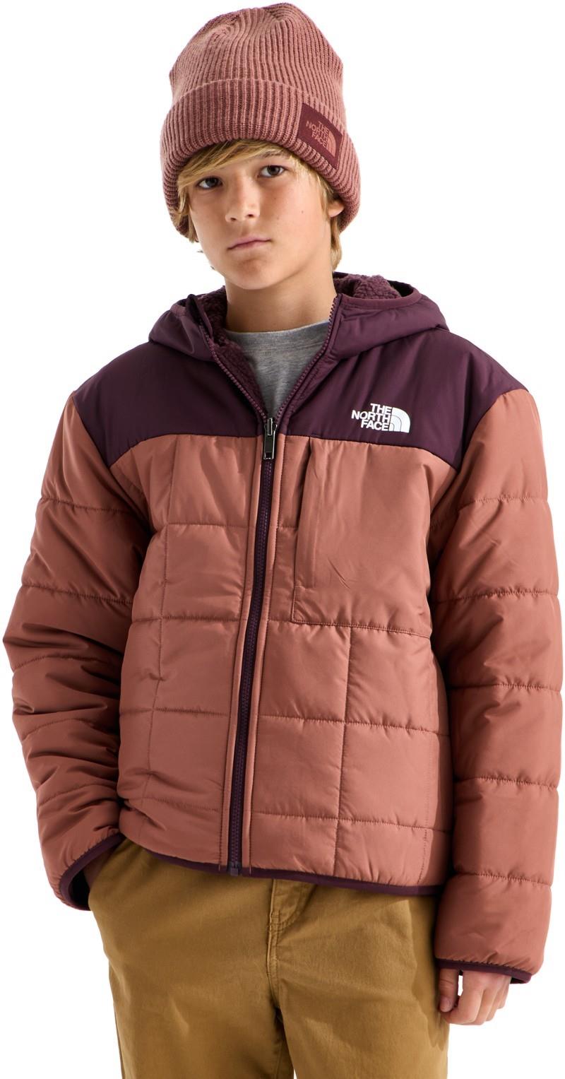 Reversible Shasta Full Zip Hooded Jacket - Boys - copper silt / deep burgundy 1
