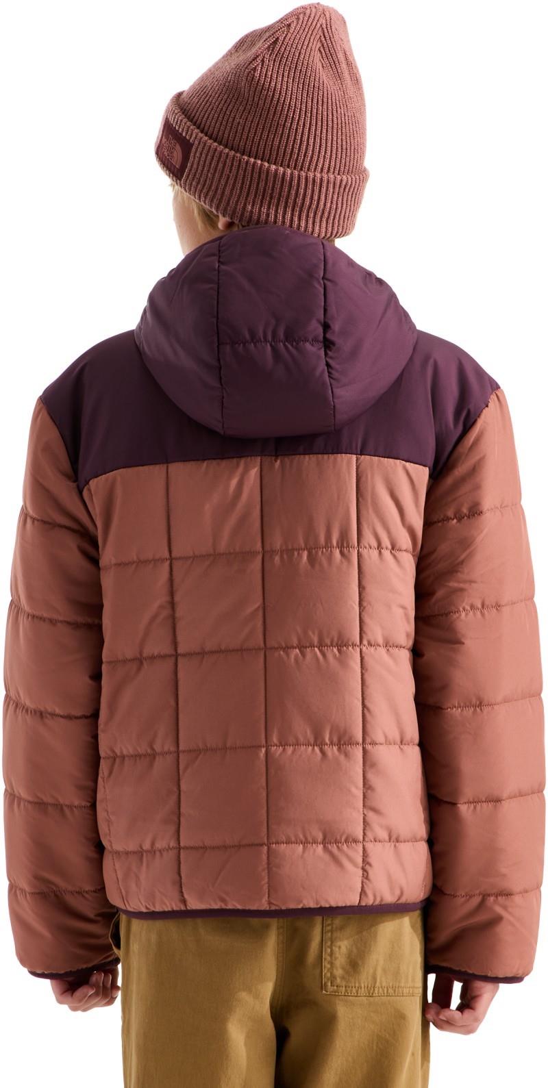 Reversible Shasta Full Zip Hooded Jacket - Boys - copper silt / deep burgundy 1
