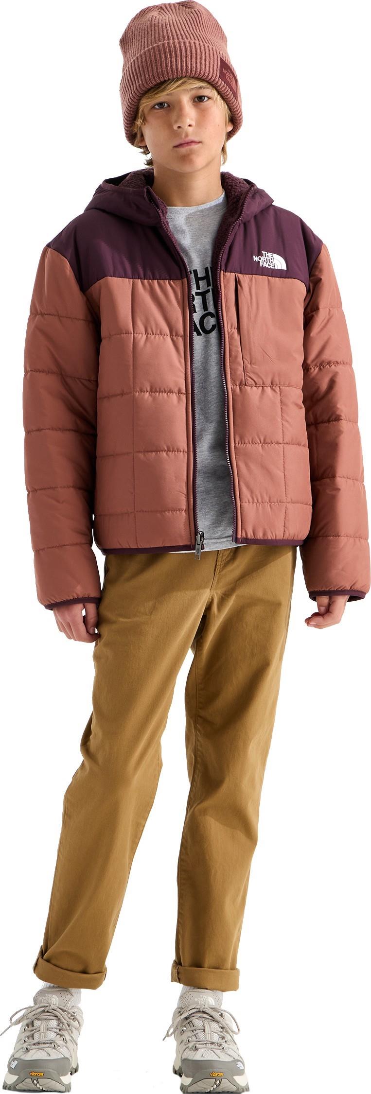 Reversible Shasta Full Zip Hooded Jacket - Boys - copper silt / deep burgundy 1