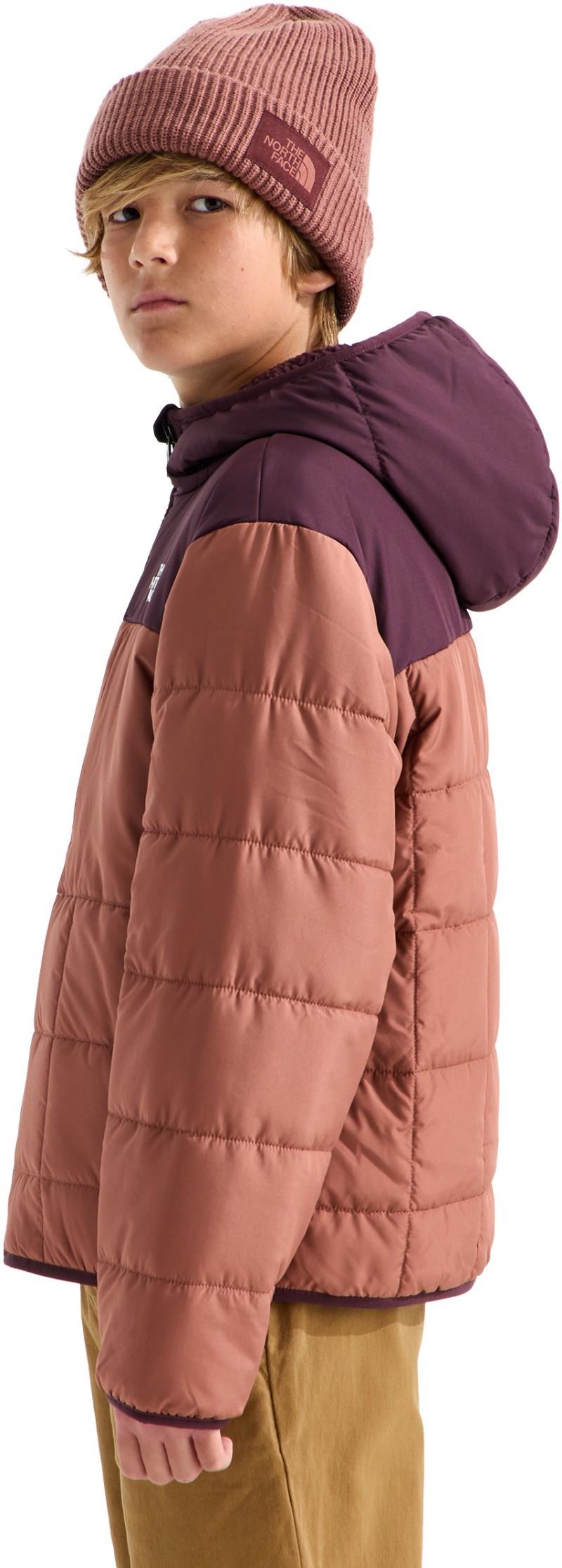Reversible Shasta Full Zip Hooded Jacket - Boys - copper silt / deep burgundy 1