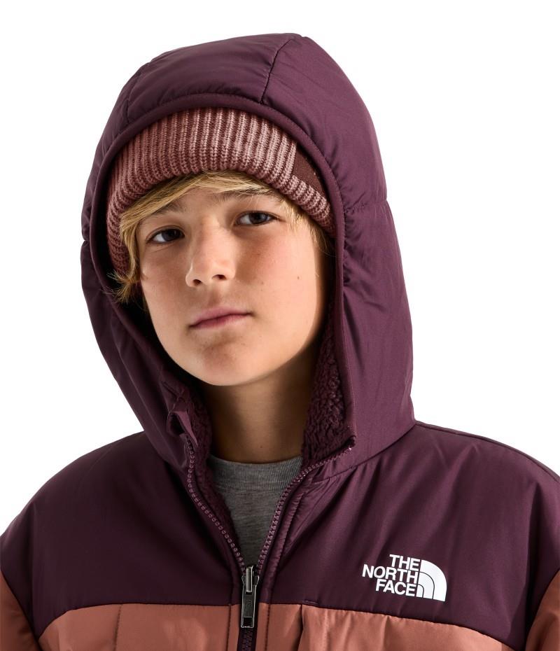 Reversible Shasta Full Zip Hooded Jacket - Boys - copper silt / deep burgundy 1