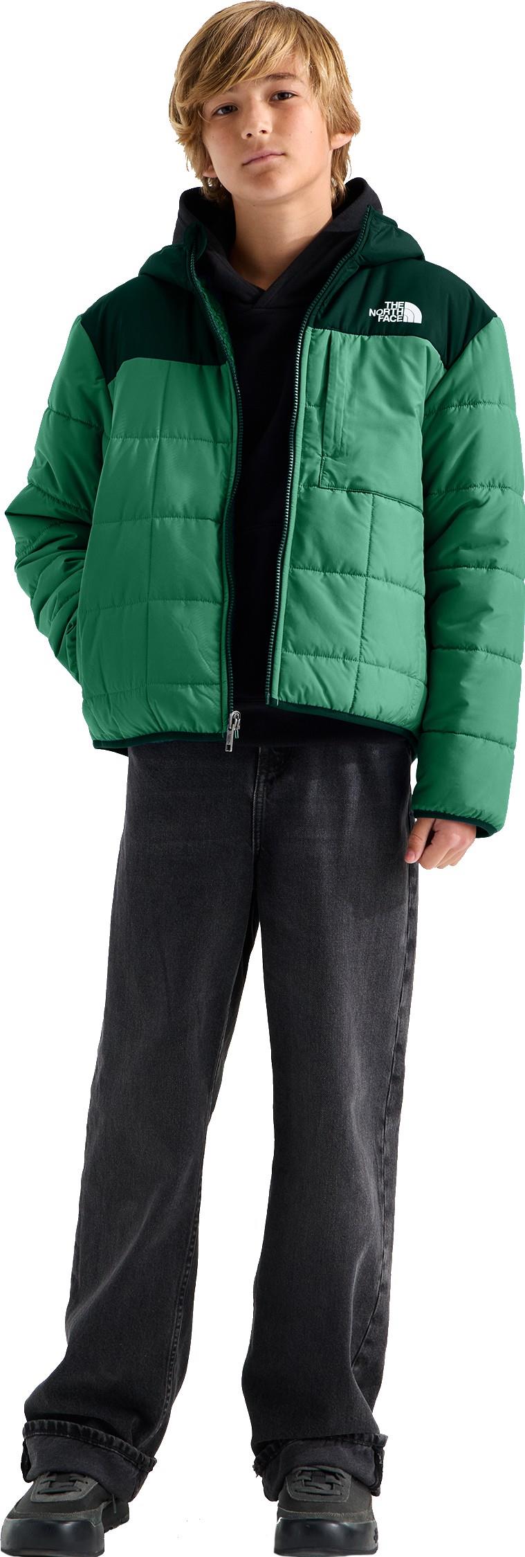 Reversible Shasta Full Zip Hooded Jacket - Boys - dimmed algae / hunter green 1
