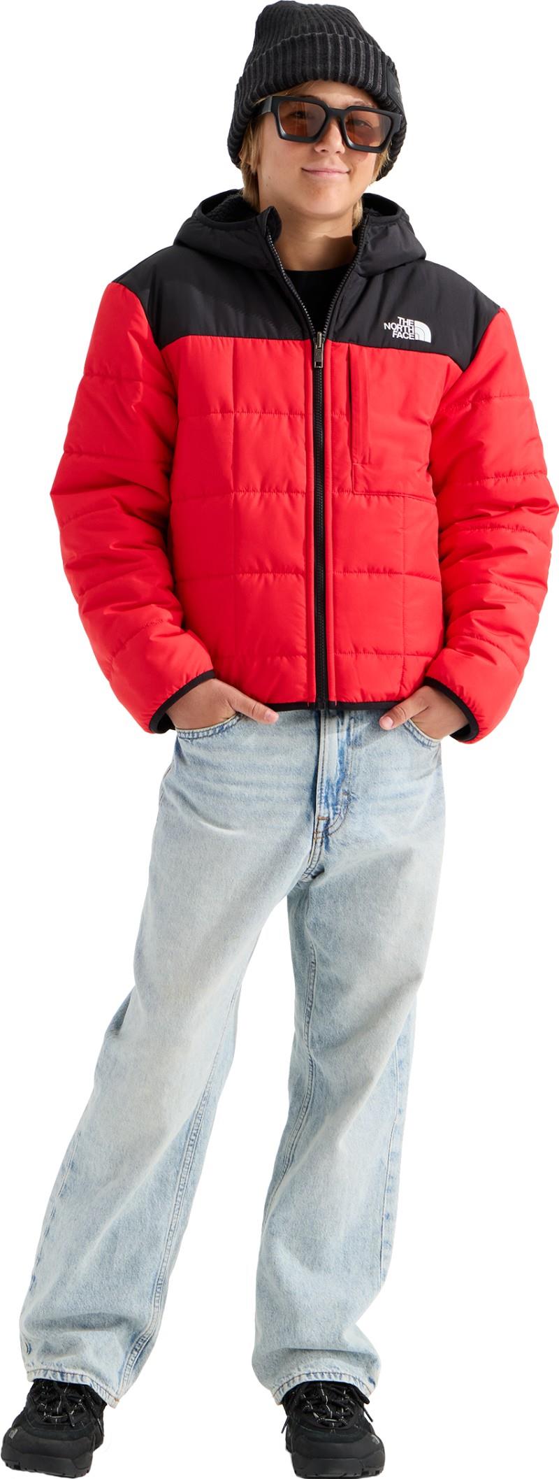 Reversible Shasta Full Zip Hooded Jacket - Boys - elevation red 1