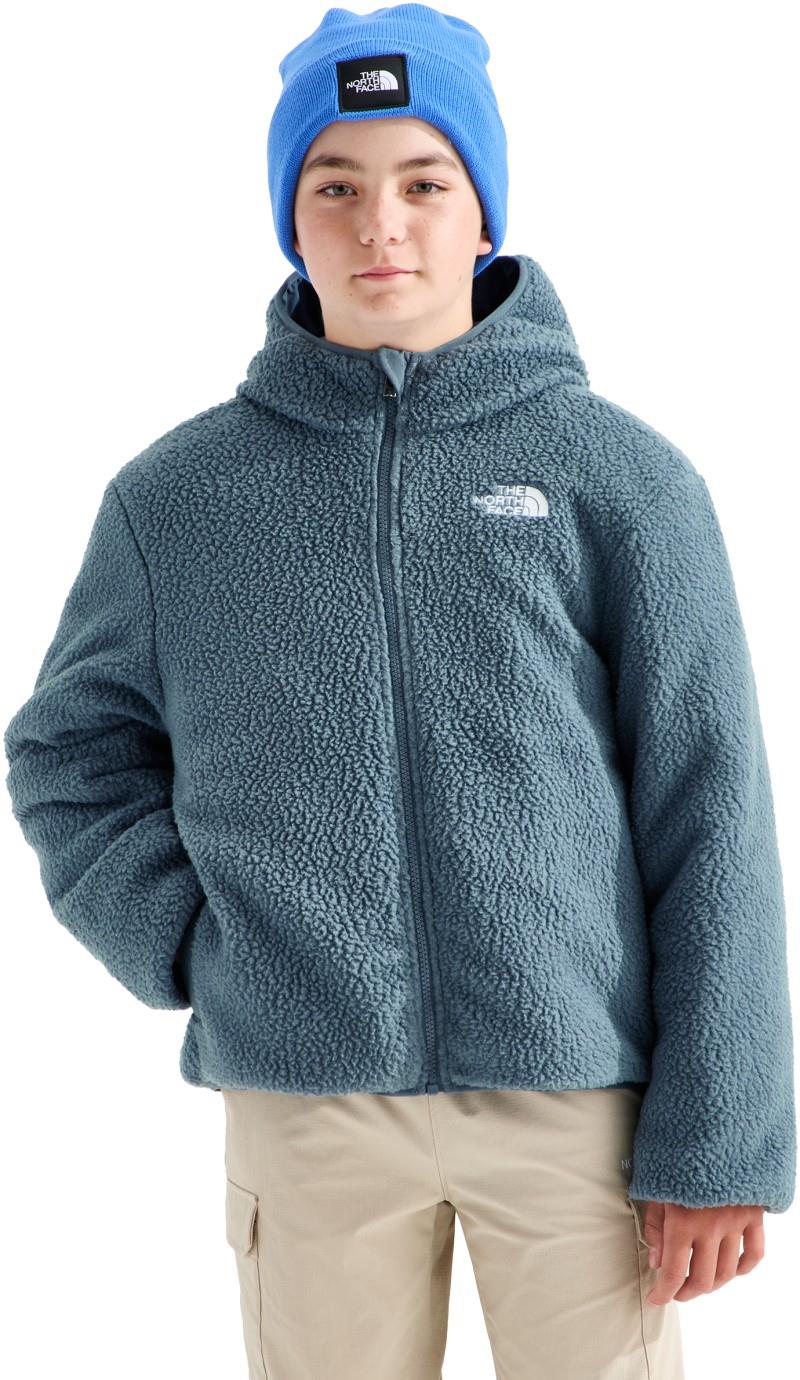 Reversible Shasta Full Zip Hooded Jacket - Boys - pale teal / granite grey 1