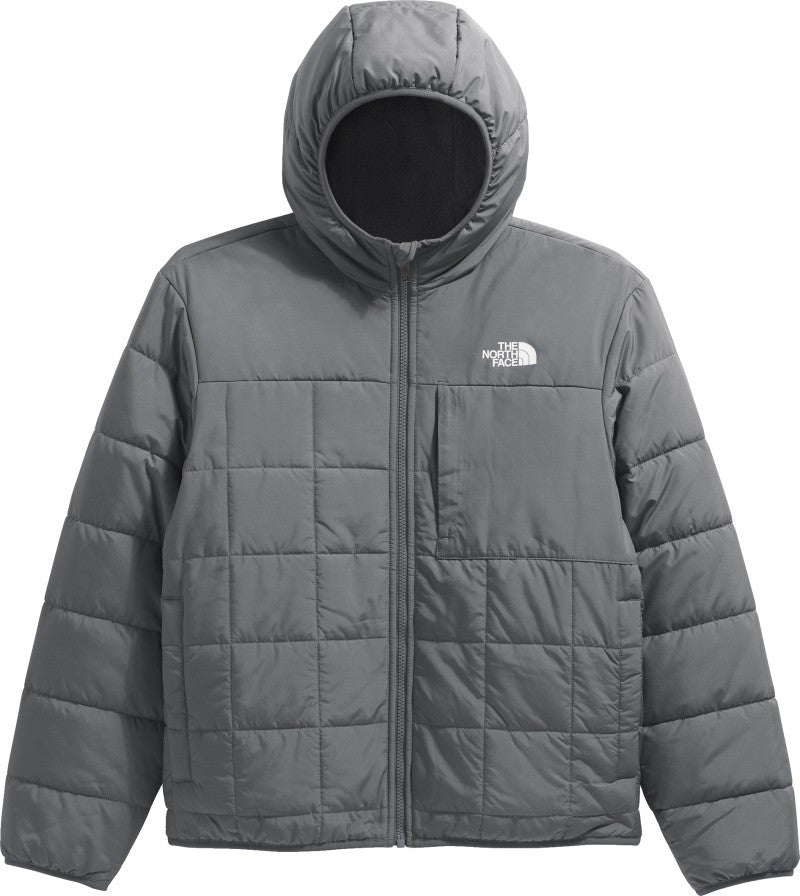 Reversible Shasta Full Zip Hooded Jacket - Boys - smoked pearl 1