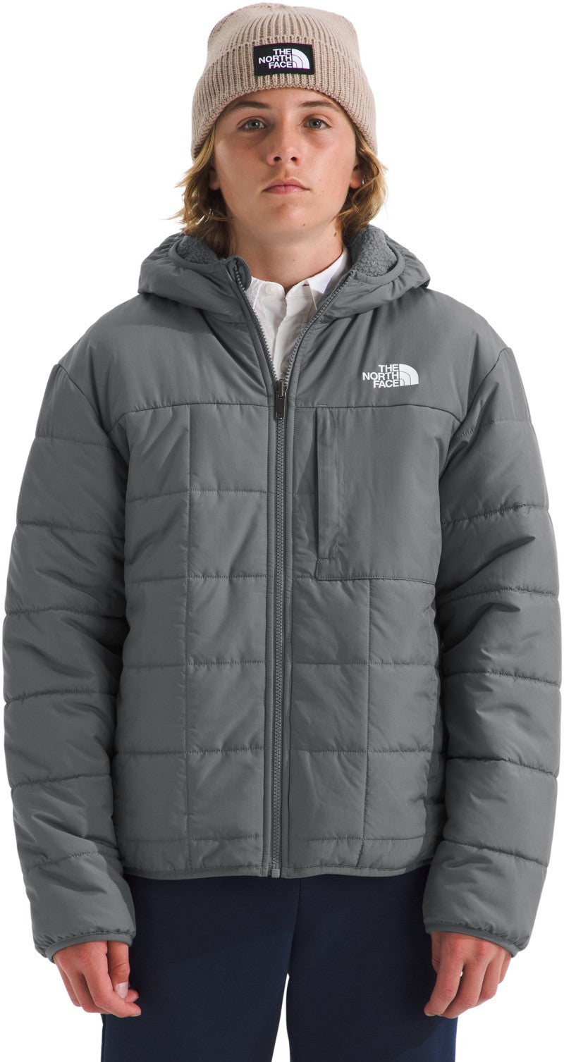 Reversible Shasta Full Zip Hooded Jacket - Boys - smoked pearl 1