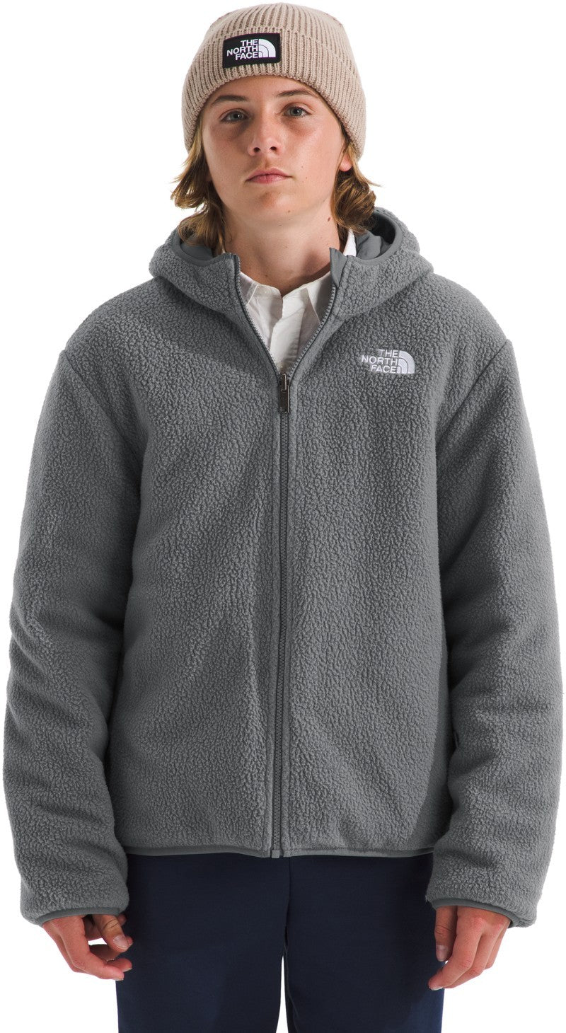 Reversible Shasta Full Zip Hooded Jacket - Boys - smoked pearl 1