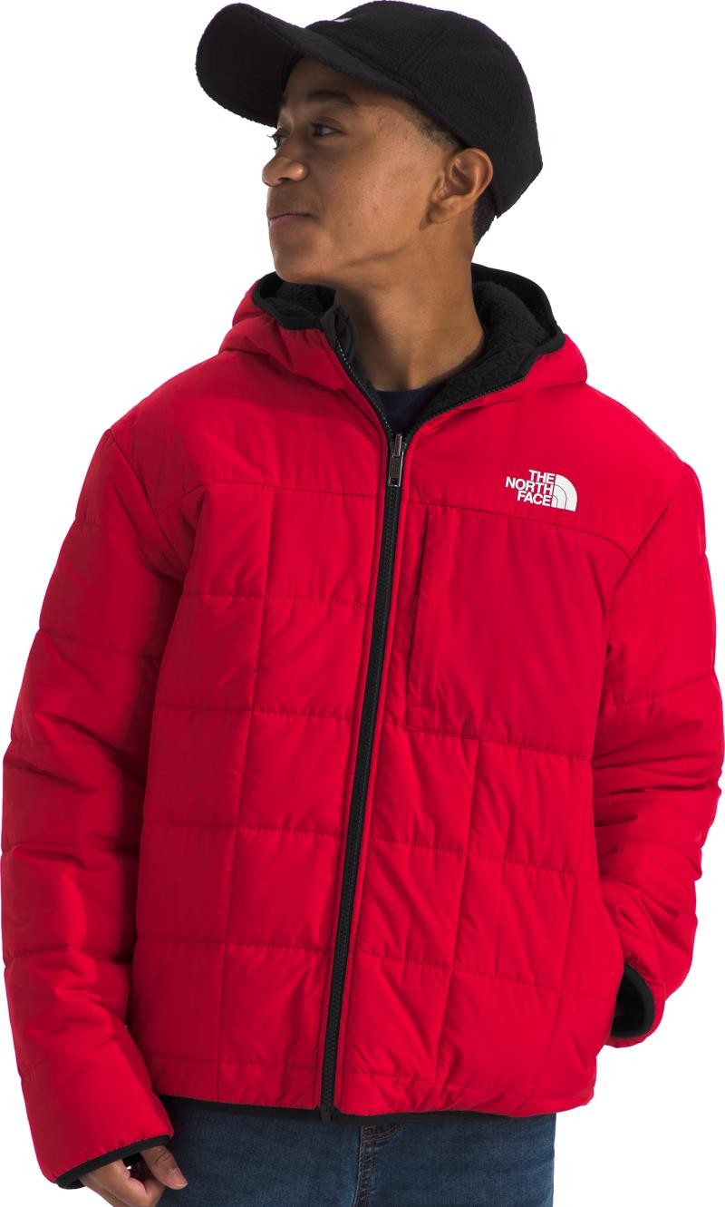 Reversible Shasta Full Zip Hooded Jacket - Boys - tnf red 1