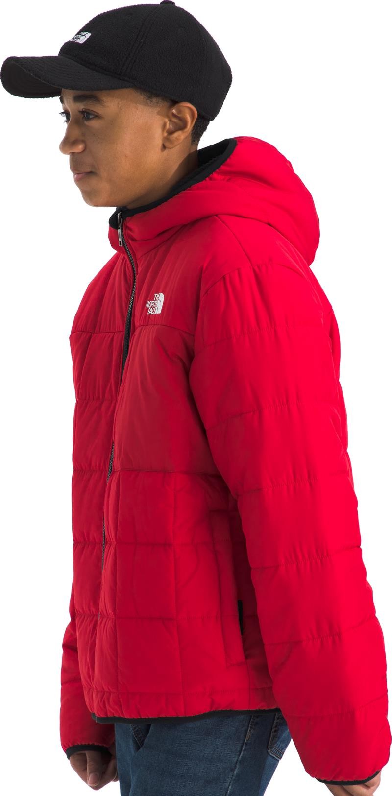 Reversible Shasta Full Zip Hooded Jacket - Boys - tnf red 1