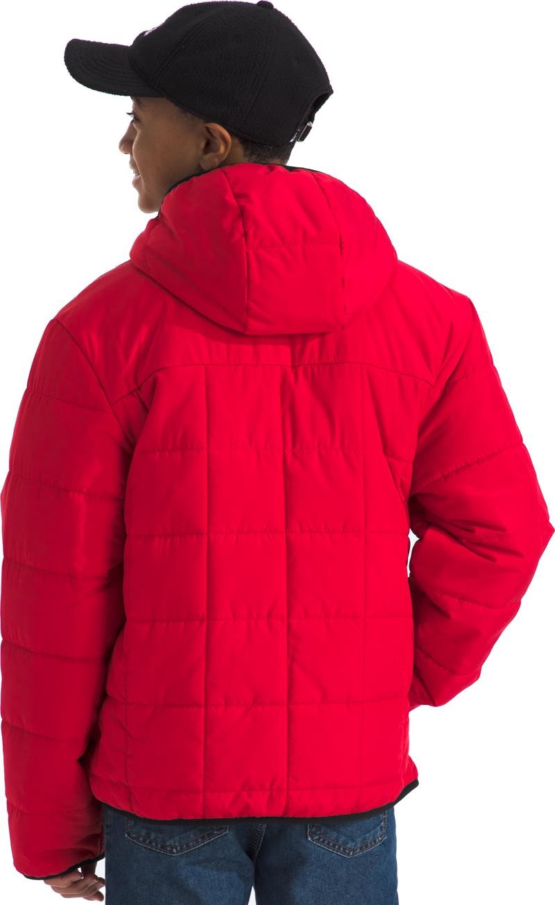 Reversible Shasta Full Zip Hooded Jacket - Boys - tnf red 1