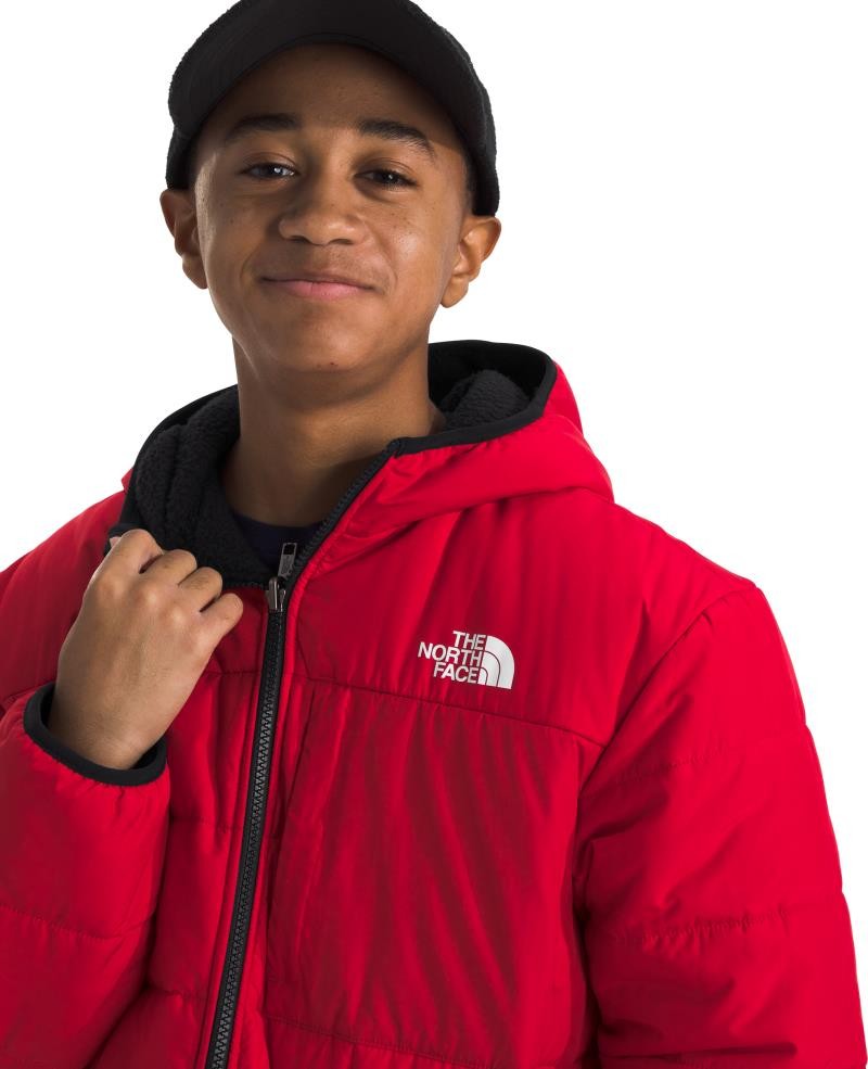 Reversible Shasta Full Zip Hooded Jacket - Boys - tnf red 1