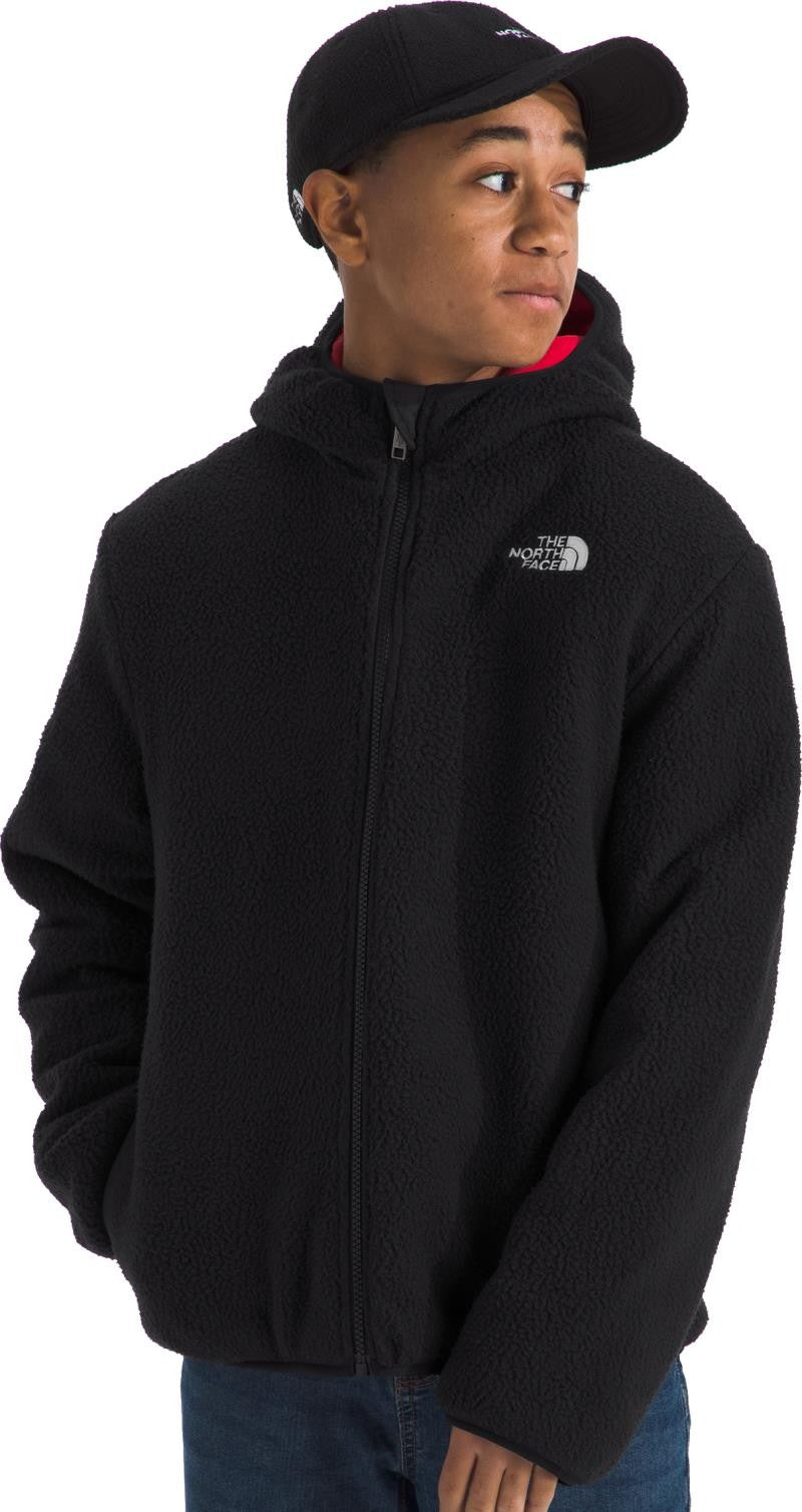 Reversible Shasta Full Zip Hooded Jacket - Boys - tnf red 1