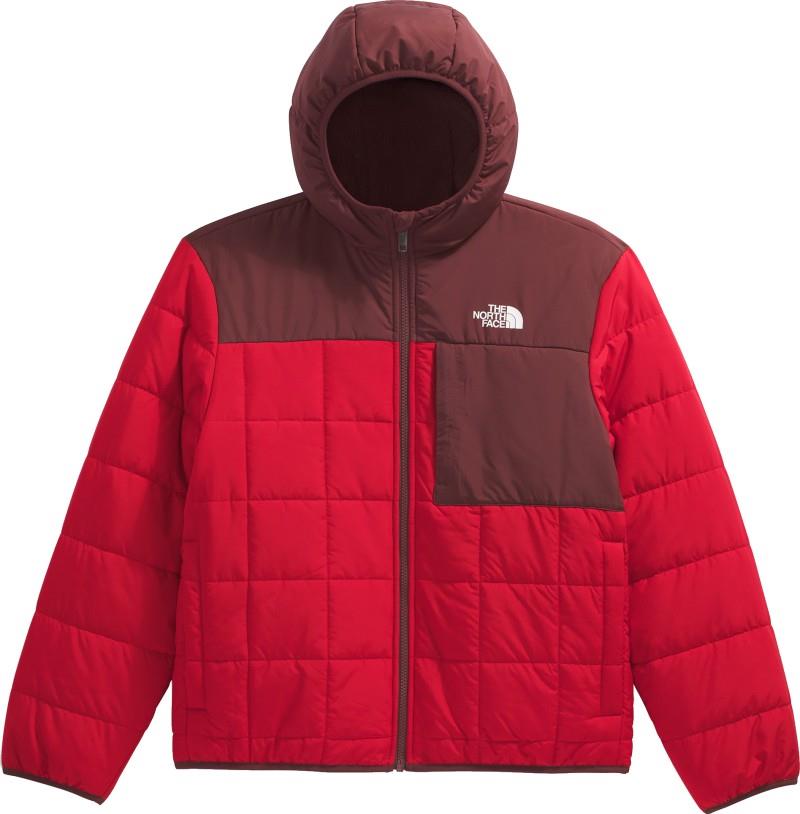 Reversible Shasta Full Zip Hooded Jacket - Boys - tnf red / sumac 1