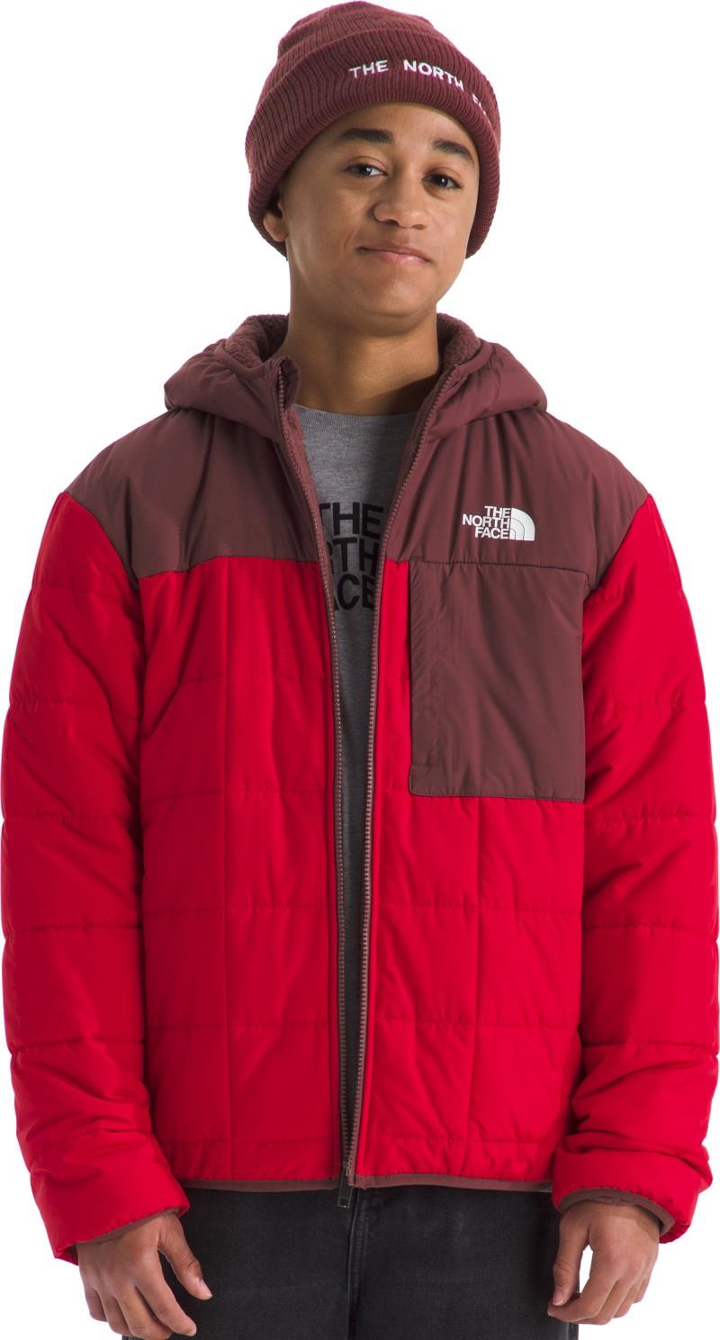 Reversible Shasta Full Zip Hooded Jacket - Boys - tnf red / sumac 1
