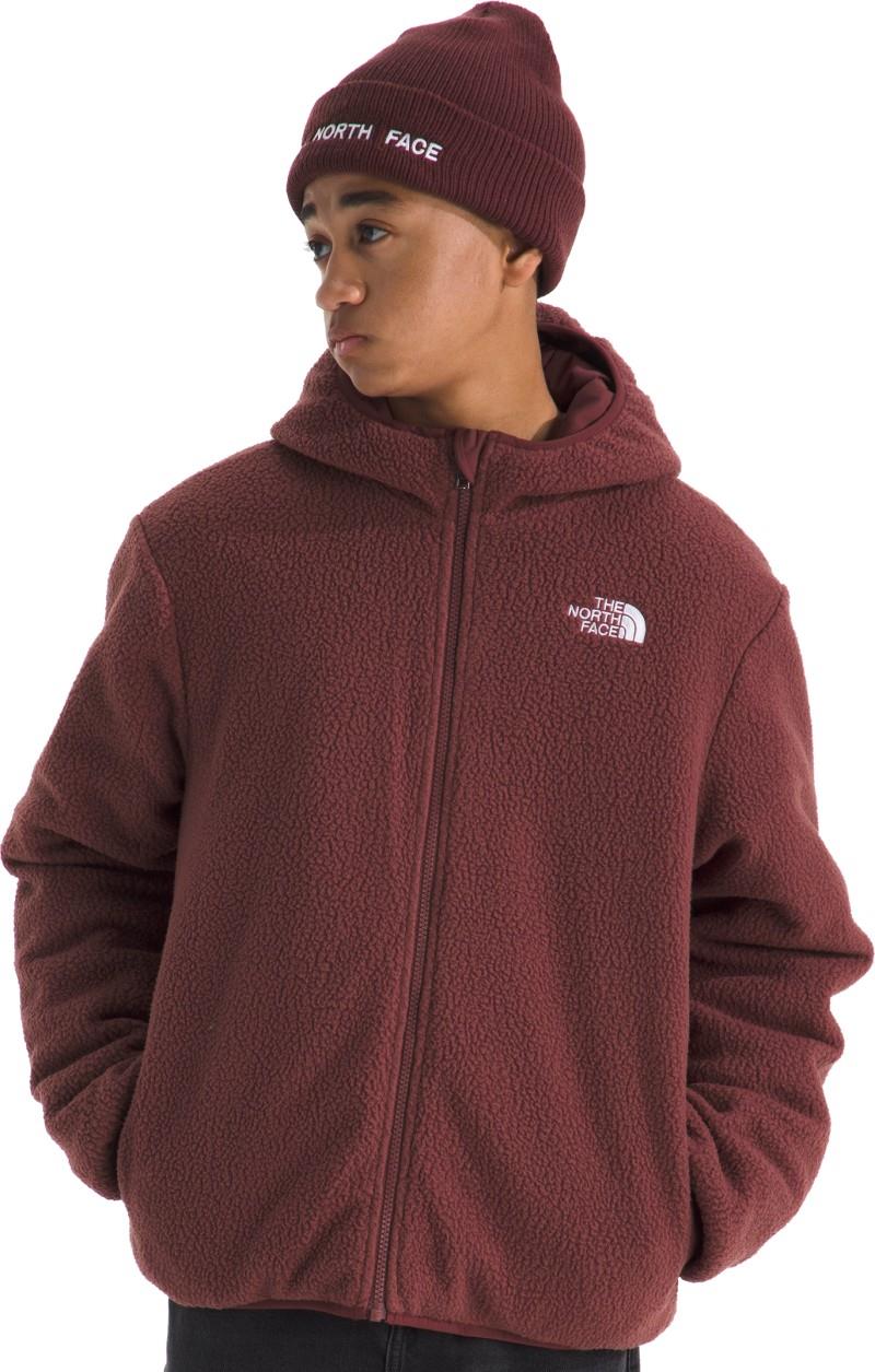 Reversible Shasta Full Zip Hooded Jacket - Boys - tnf red / sumac 1