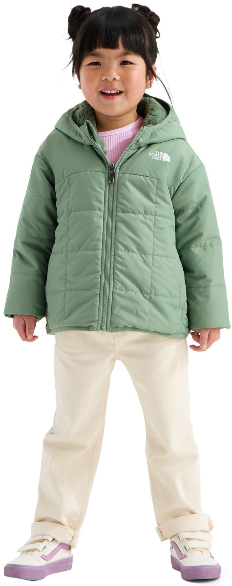 Reversible Shasta Full Zip Hooded Jacket - Girls - radiant poppy blowing wind print 1