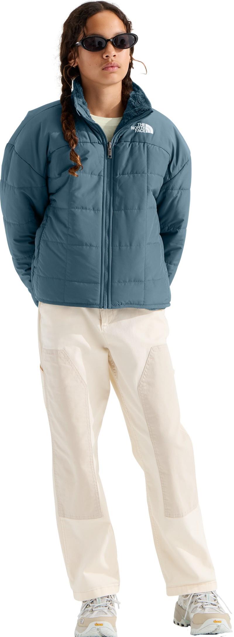 Reversible Shasta Full Zip Jacket - Girls - granite grey 1