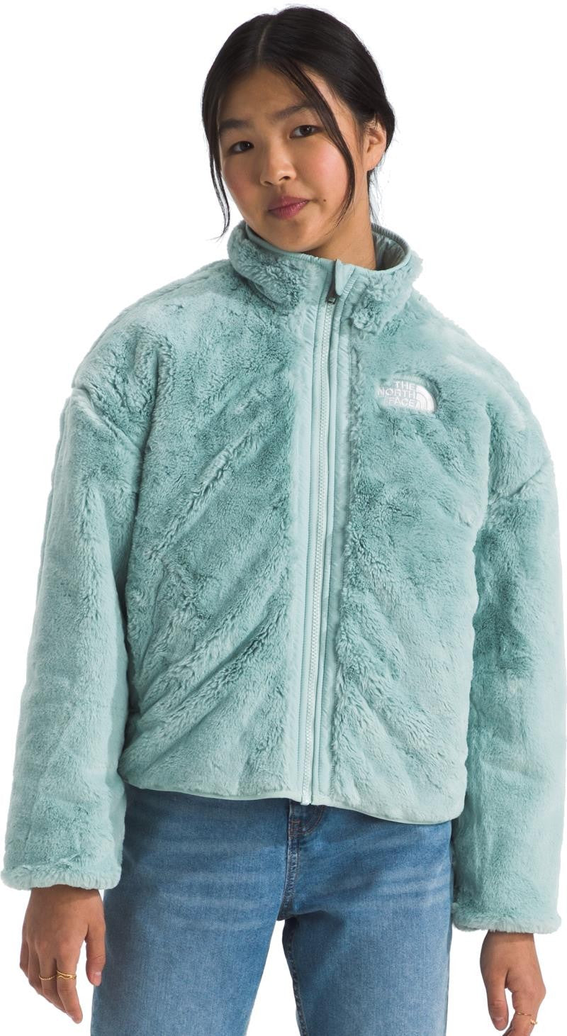 Reversible Shasta Full Zip Jacket - Girls - muted pine 1