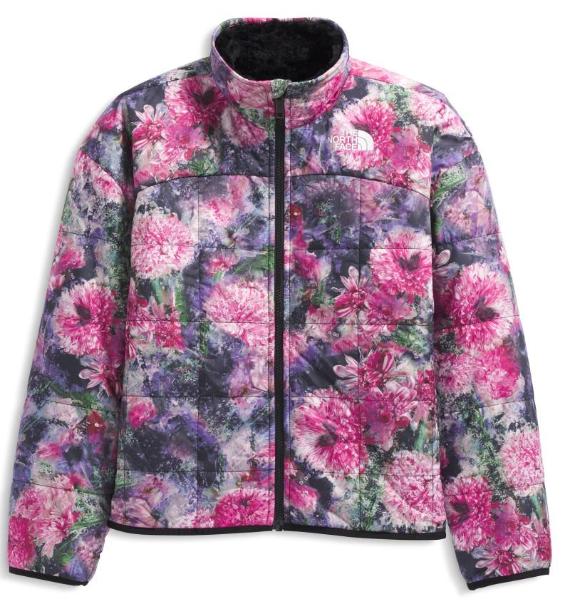 Reversible Shasta Full Zip Printed Jacket - Girls - pale blossom frozen floral print 1