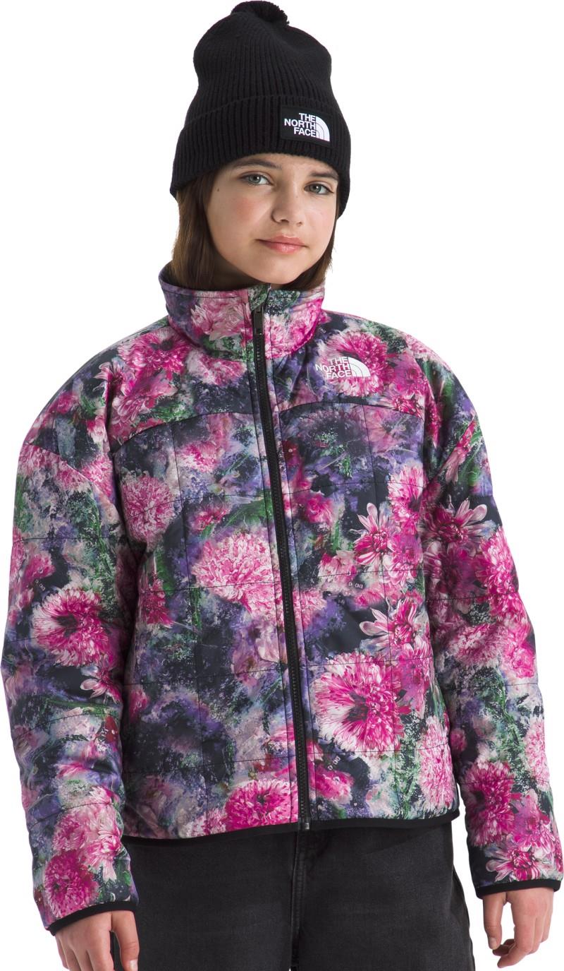 Reversible Shasta Full Zip Printed Jacket - Girls - pale blossom frozen floral print 1