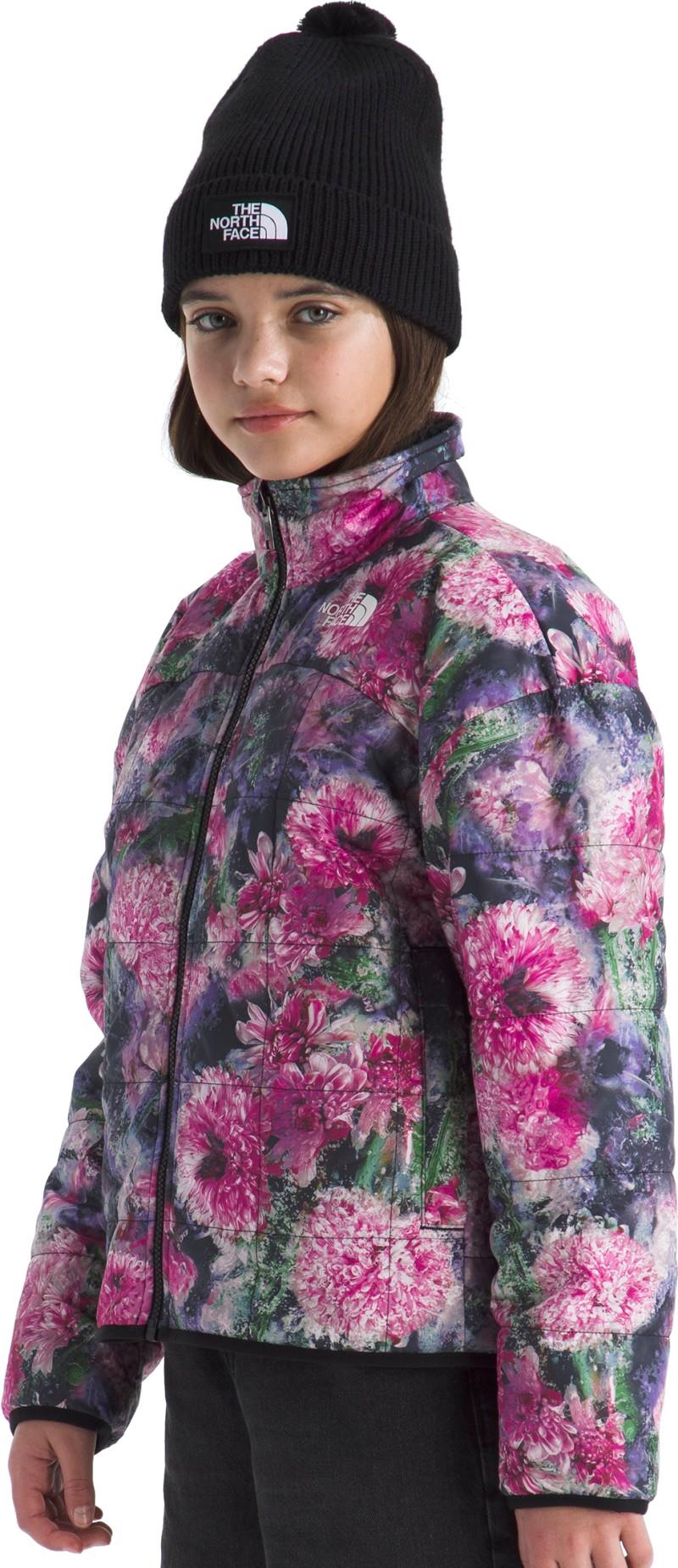 Reversible Shasta Full Zip Printed Jacket - Girls - pale blossom frozen floral print 1