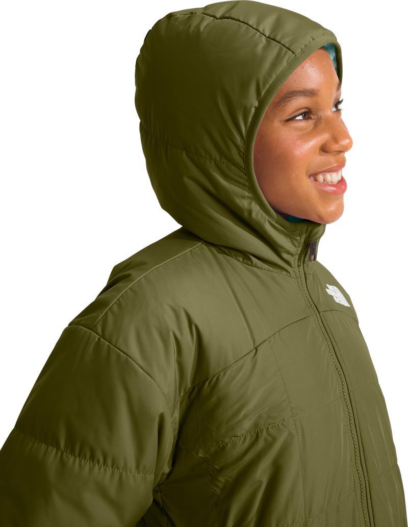Reversible Shasta Short Parka - Girls - forest olive 1