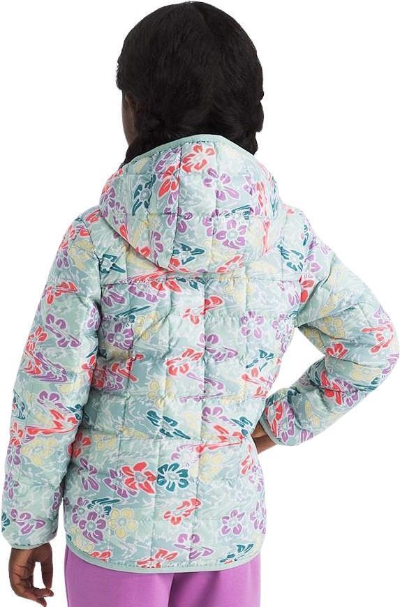 Reversible ThermoBall Hooded Jacket - Kids - muted pine folk floral tossed print 1