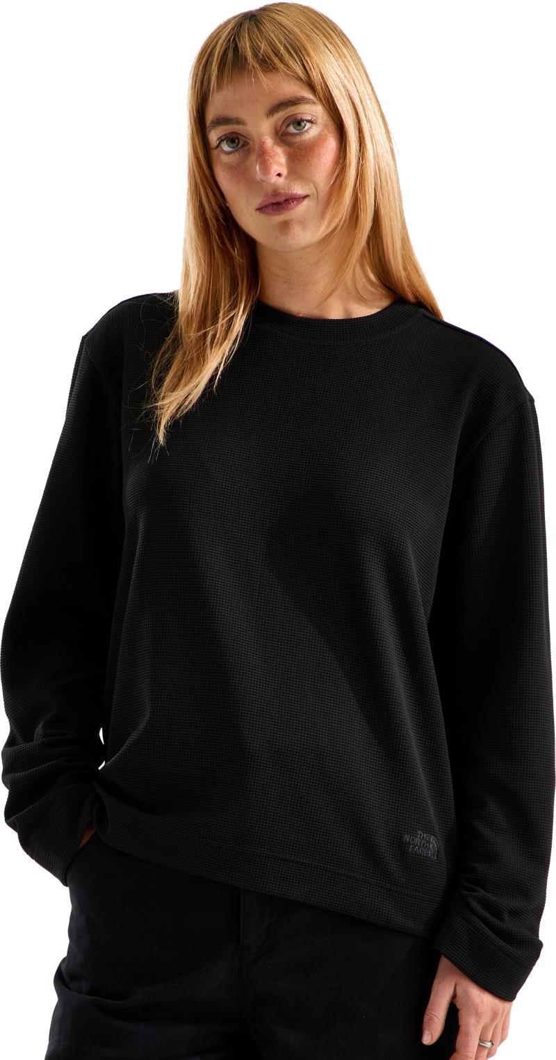 Ridge Path Waffle LS Crew - Womens - tnf black 1