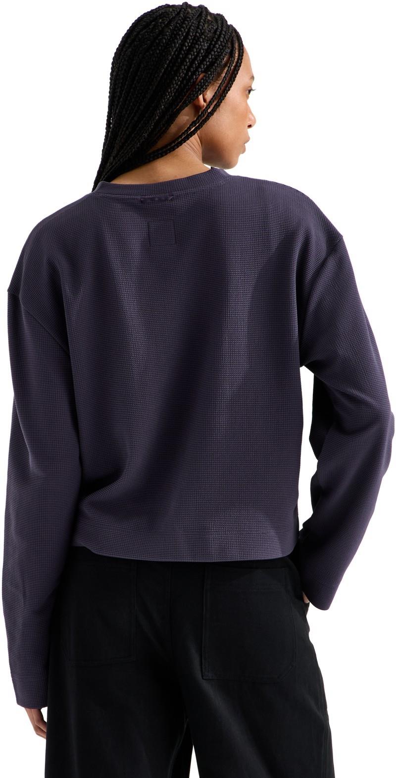 Ridge Path Waffle LS Henley - Womens - endless dusk 1