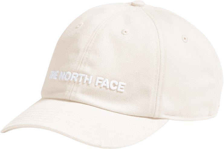 Roomy Norm Hat - white dune / raw undyed / horizontal logo 1