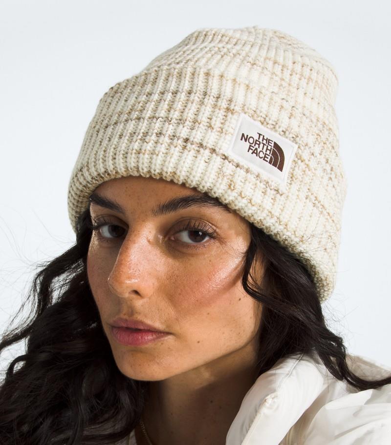 Salty Bae Lined Beanie - white dune 1