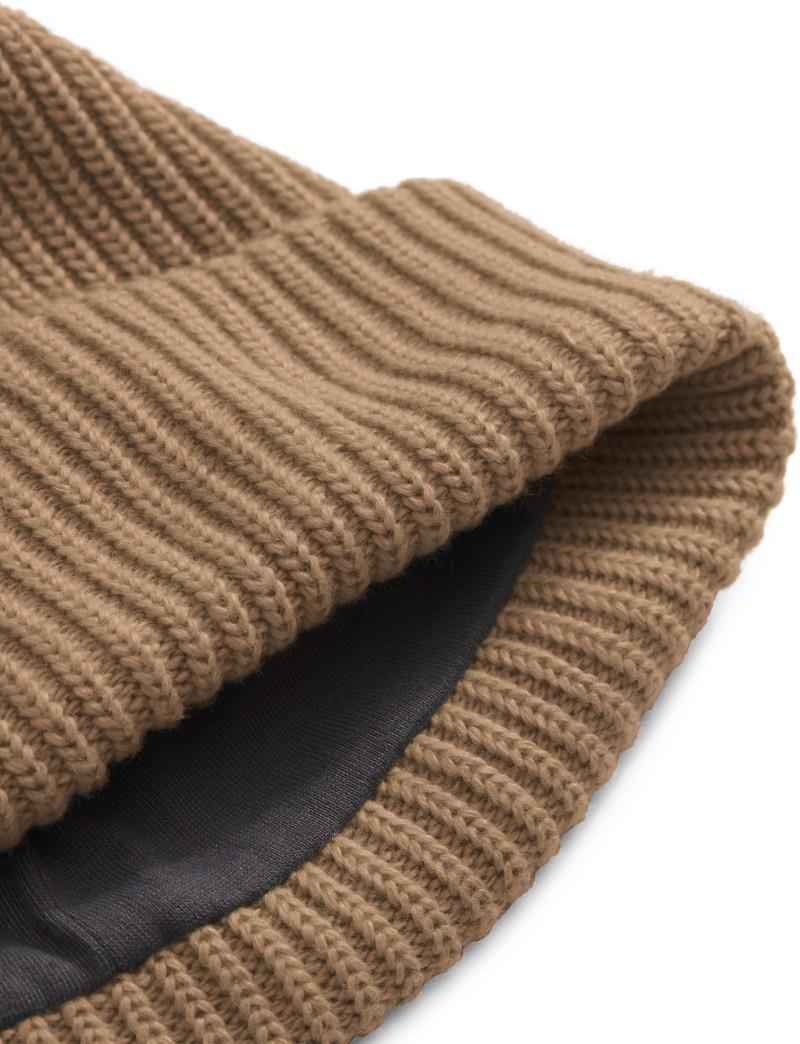 Salty Lined Beanie - Kids - utility brown 1
