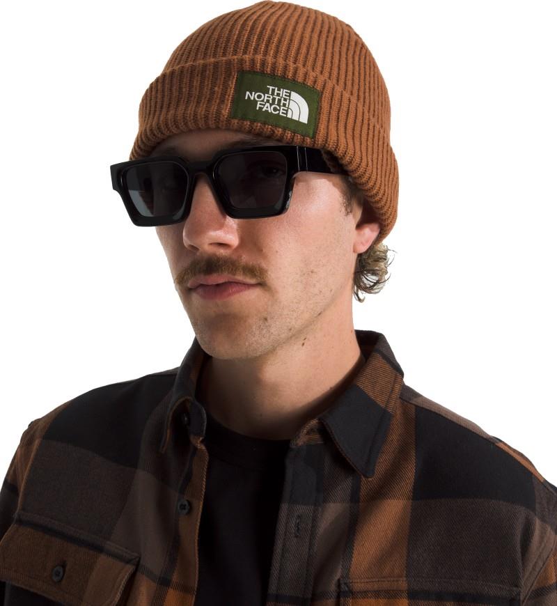 Salty Lined Beanie - burnt umber 1