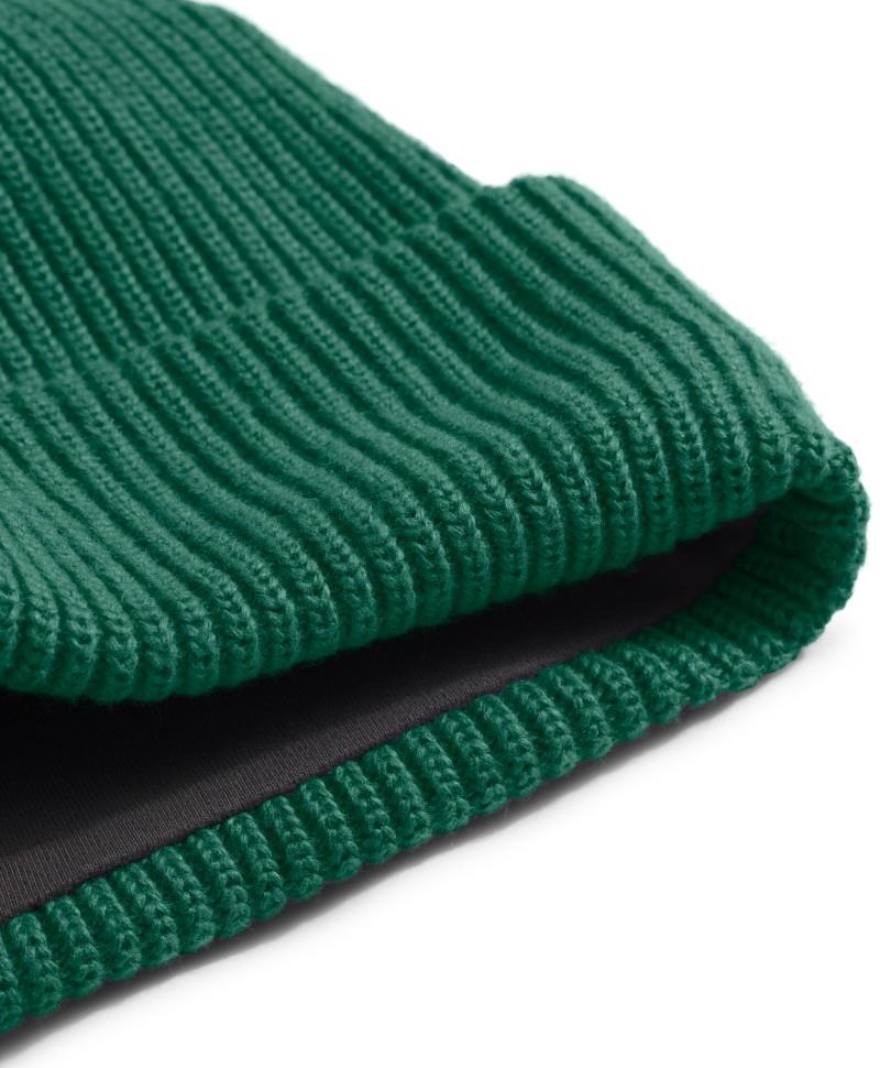 Salty Lined Beanie - evergreen 1