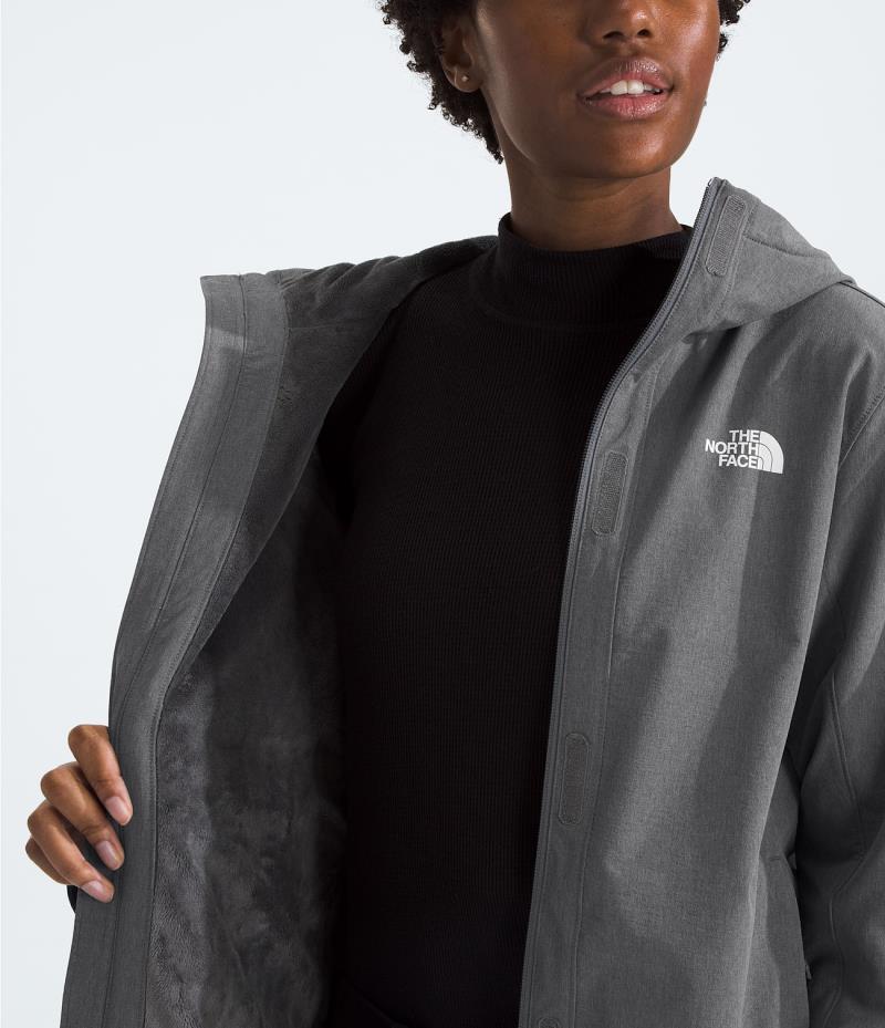 Shelbe Raschel Parka - Womens - smoked pearl heather 1