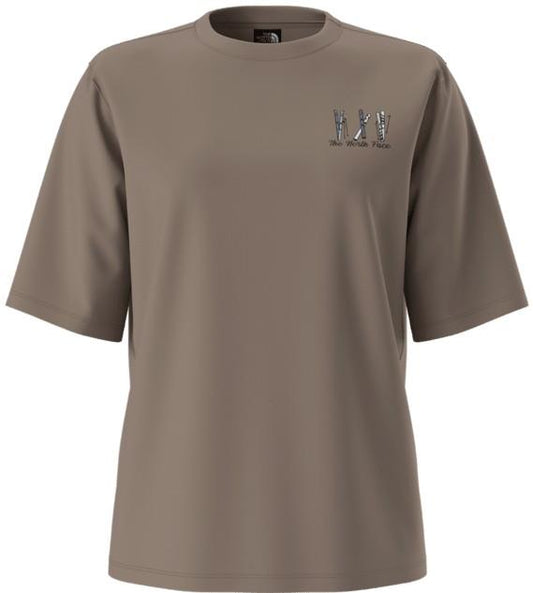 Ski Embro Boxy Graphic SS Tee - Womens - garnet 1